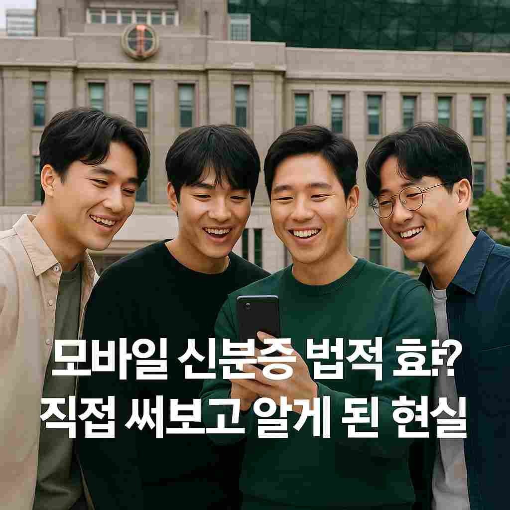 모바일 신분증 법적 효력 직접 써보고 알게 된 현실