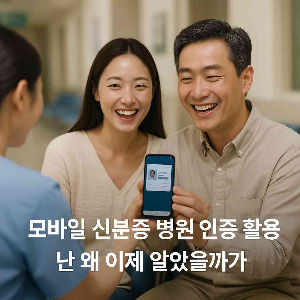 모바일 신분증 병원 인증 활용, 난 왜 이제 알았을까