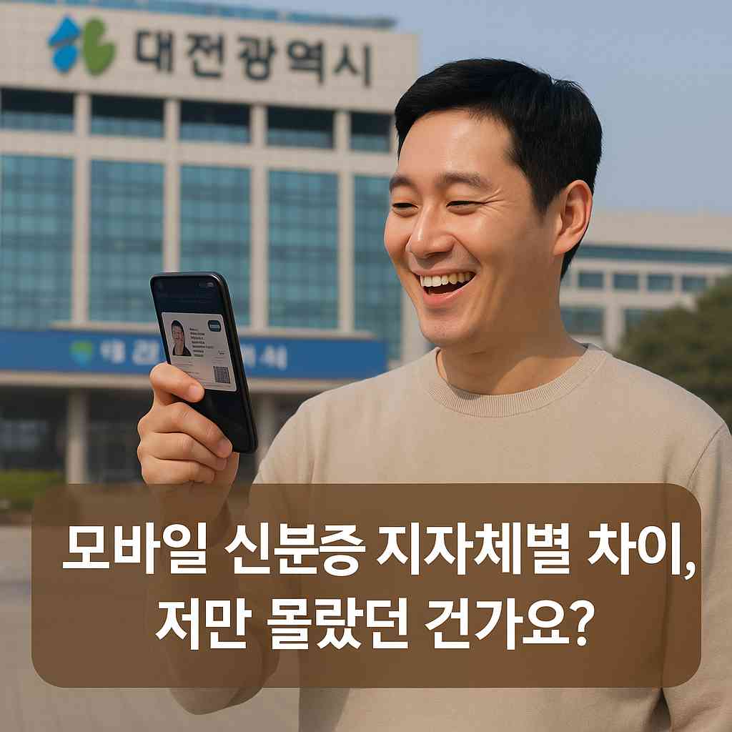 모바일 신분증 지자체별 차이, 저만 몰랐던 건가요