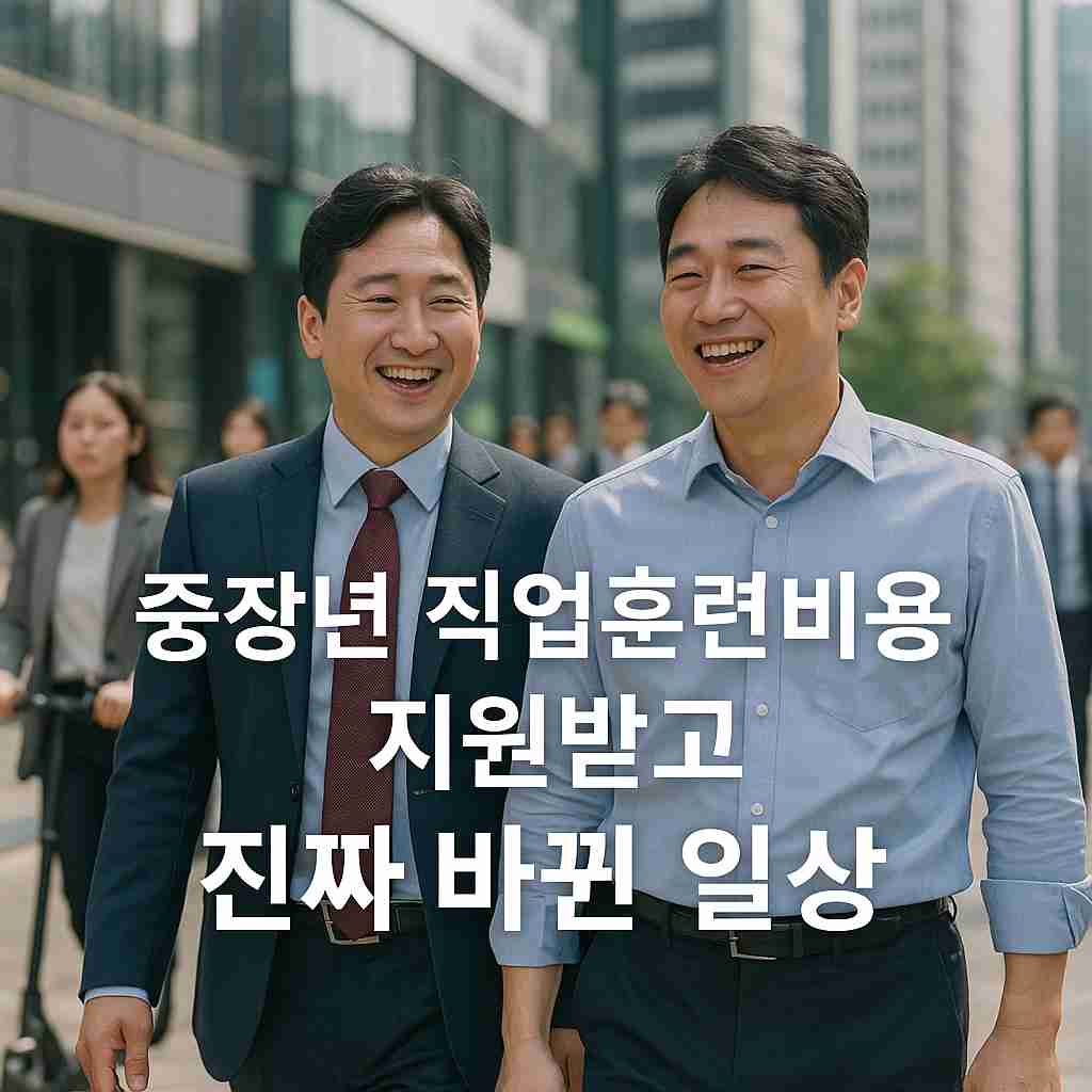 중장년 직업훈련비용 지원받고 진짜 바뀐 일상