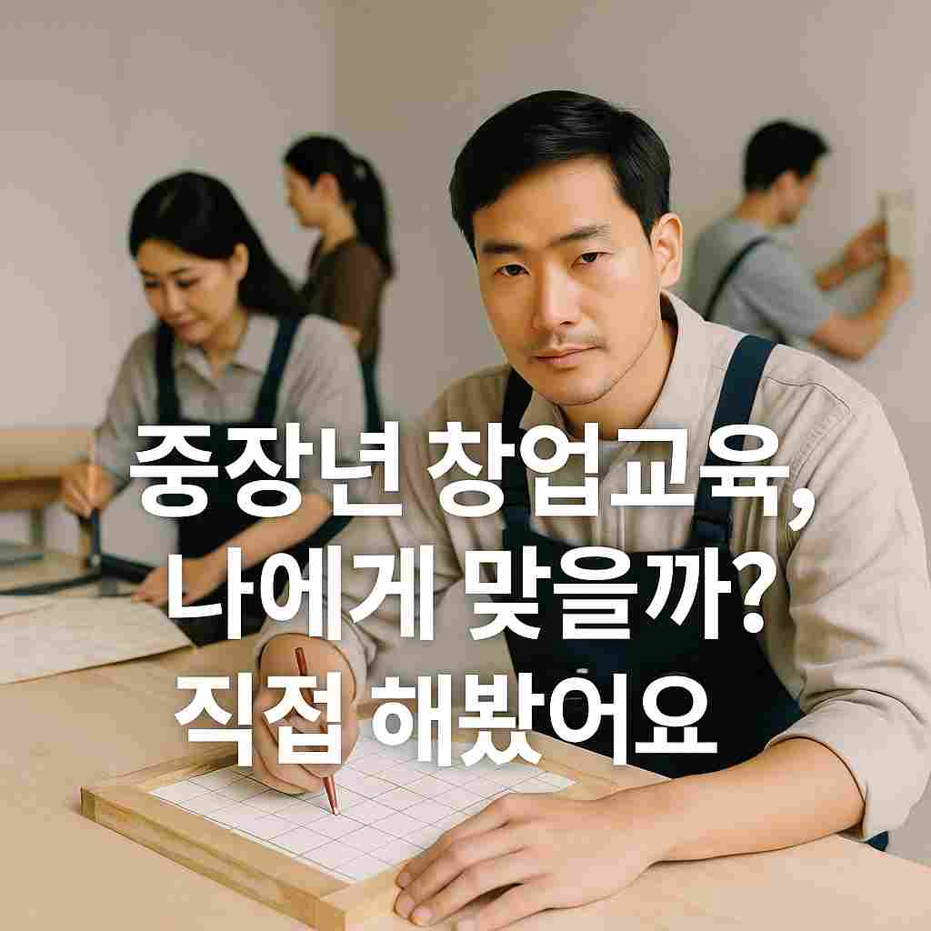 중장년 창업교육, 나에게 맞을까 직접 해봤어요