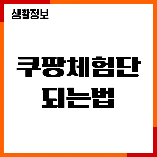 쿠팡체험단 되는법, 초대받기, 리뷰작성, 선정후기, 신청방법