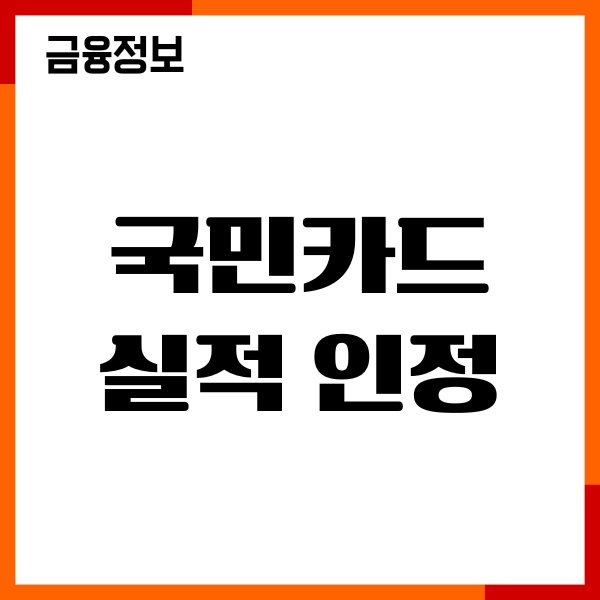 국민카드 실적 인정, 실적 제외 항목, 혜택, 이용후기